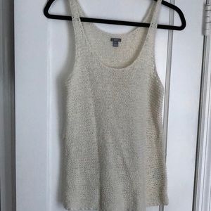 Aerie woven beach tank